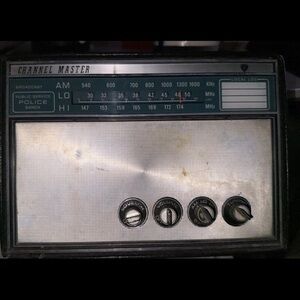 Vintage Channel Master 6252A 15-Transistor Police Scanner AM Radio Works Great